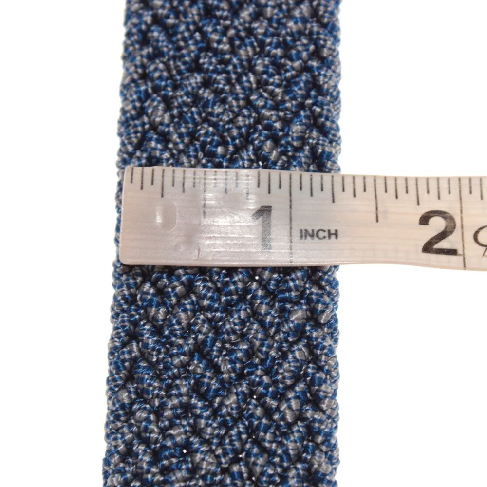 Garmany NWT Braided / Woven Belt Size 100 (US 38) in Blue Suede